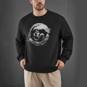 Buddha Stones Om Lotus Fleece Lined Polyester Sweatshirt