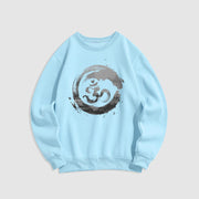 Buddha Stones Om Lotus Fleece Lined Polyester Sweatshirt