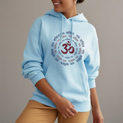 Buddha Stones OM Mantra Character Sanskrit Fleece Lined Hoodie