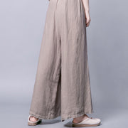 Buddha Stones Casual Frog-Button High Waist Wide Leg Pants With Pockets - image 5