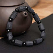 Buddha Stones Black Tourmaline Wisdom Bracelet