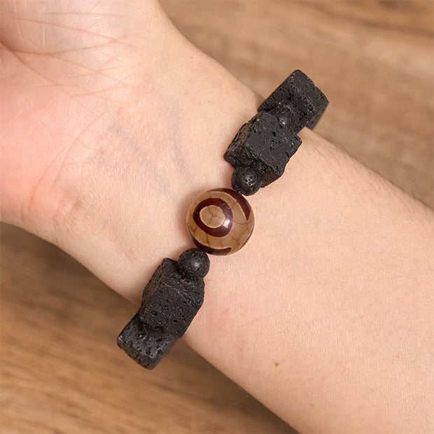 FREE Today: Support Healing Lava Rock Dzi Bead Bracelet