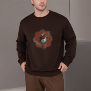 Buddha Stones Mandala Yin Yang Fleece Lined Polyester Sweatshirt