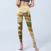 Buddha Stones Green Mountains Clouds Mist Print Fitness Leggings Women's Yoga Pants - image 7