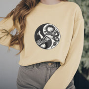 Buddha Stones Phoenix Yin Yang Fleece Lined Polyester Sweatshirt