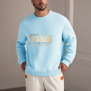 Buddha Stones Give THANKS For Every Moment Fleece Lined Polyester Sweatshirt