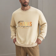 Buddha Stones Give THANKS For Every Moment Fleece Lined Polyester Sweatshirt