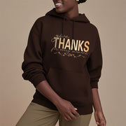 Buddha Stones Give THANKS For Every Moment Fleece Lined Hoodie