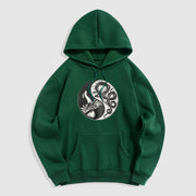 Buddha Stones Phoenix Yin Yang Fleece Lined Hoodie