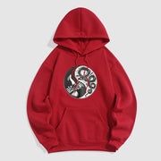 Buddha Stones Phoenix Yin Yang Fleece Lined Hoodie