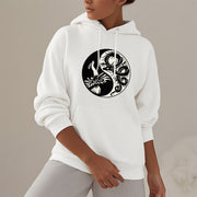 Buddha Stones Phoenix Yin Yang Fleece Lined Hoodie