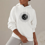 Buddha Stones Om Mandala Pattern Fleece Lined Hoodie