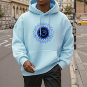 Buddha Stones Om Mandala Pattern Fleece Lined Hoodie