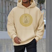 Buddha Stones Mandala Buddha Fleece Lined Hoodie