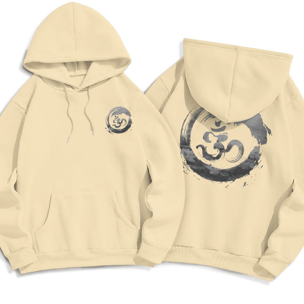 Buddha Stones Om Lotus Fleece Lined Hoodie