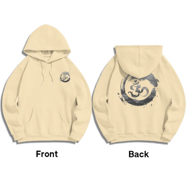 Buddha Stones Om Lotus Fleece Lined Hoodie