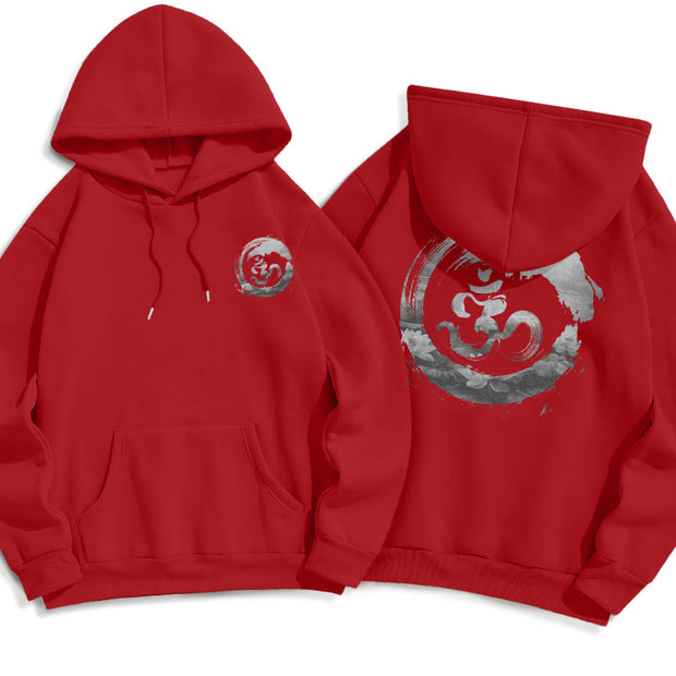 Buddha Stones Om Lotus Fleece Lined Hoodie