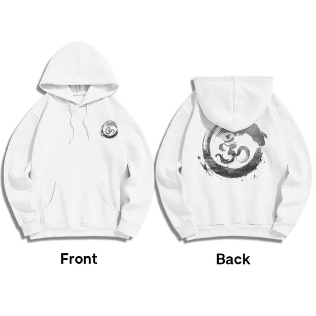 Buddha Stones Om Lotus Fleece Lined Hoodie