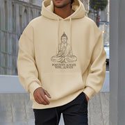 Buddha Stones Positivity Always Wins Always Buddha Polyester Fleece Lined Hoodie