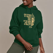 Buddha Stones Everything Is Created Twice First In The Mind And Then In Reality Buddha Polyester Fleece Lined Hoodie