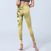 Buddha Stones Flowers Plants Butterfly Print Fitness Leggings Women's Yoga Pants - image 8