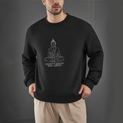 Buddha Stones Positivity Always Wins Fleece Lined Polyester Sweatshirt