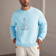 Buddha Stones Positivity Always Wins Fleece Lined Polyester Sweatshirt