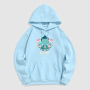 Buddha Stones NAMASTE Buddha Lotus Meditation Fleece Lined Polyester Hoodie