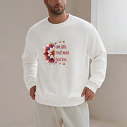 Buddha Stones I AM SAFE Round Neck Fleece Lined Sweatshirt