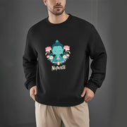 Buddha Stones NAMASTE Buddha Lotus Meditation Fleece Lined Soft Sweatshirt