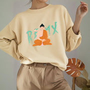 Buddha Stones RELAX Buddha Fleece Lined Sweatshirt