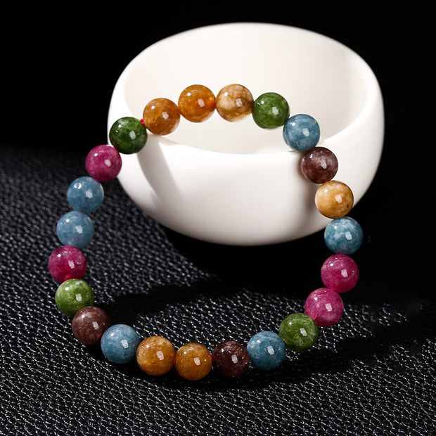 Buddha Stones Multicolor Tourmaline Positive Bracelet Bracelet BS 2