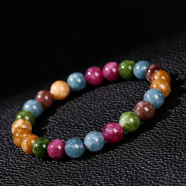 Buddha Stones Multicolor Tourmaline Positive Bracelet Bracelet BS 1