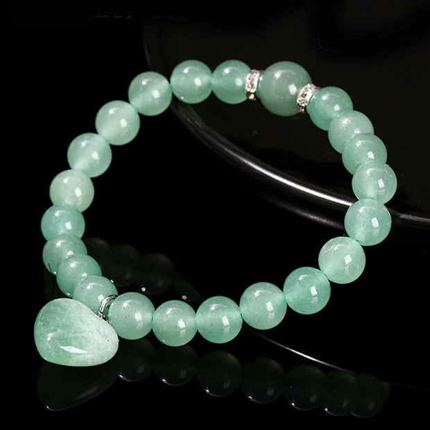 Buddha Stones Various Crystal Green Aventurine Balance Bracelet