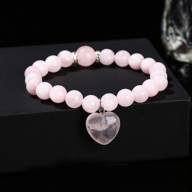 FREE Today: Good Fortune Talisman Various Crystal Green Aventurine Love Heart Bracelet