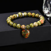 Buddha Stones Various Crystal Green Aventurine Balance Bracelet