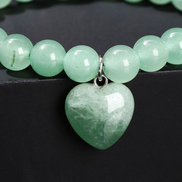 Buddha Stones Various Crystal Green Aventurine Balance Bracelet