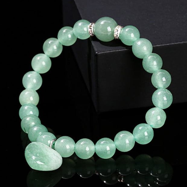 Buddha Stones Various Crystal Green Aventurine Balance Bracelet