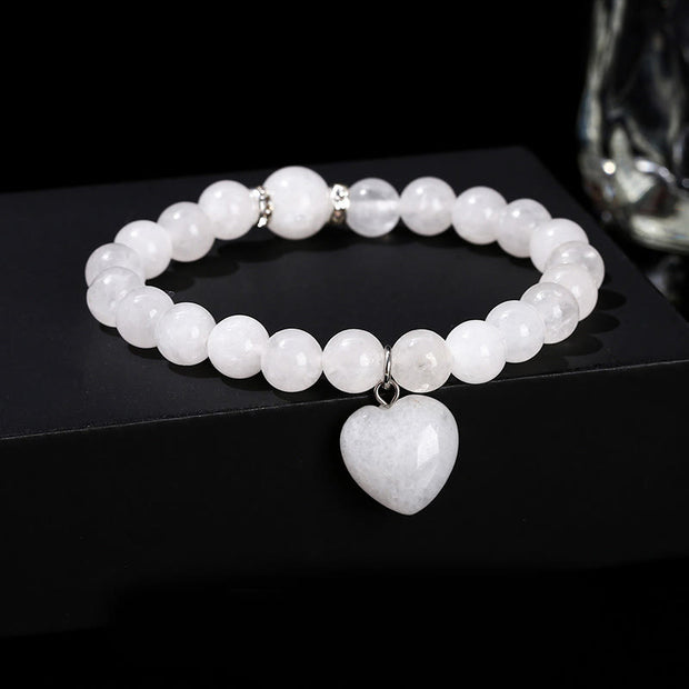 FREE Today: Good Fortune Talisman Various Crystal Green Aventurine Love Heart Bracelet