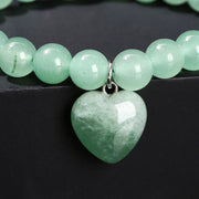 FREE Today: Good Fortune Talisman Various Crystal Green Aventurine Love Heart Bracelet