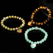 Buddha Stones Various Crystal Green Aventurine Balance Bracelet