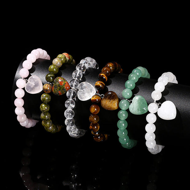 Buddha Stones Various Crystal Green Aventurine Balance Bracelet