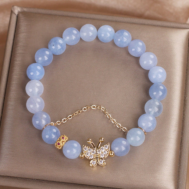 FREE Today: Emotional Healing Aquamarine Butterfly Bracelet