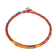 FREE Today: Protection And Connection Multicolor Red String Alloy 925 Sterling Silver Buckle Bracelet