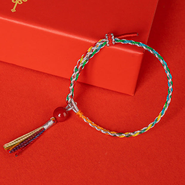 FREE Today: Keep Away Evil Spirits Colorful String Cinnabar Bracelet