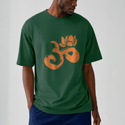 Buddha Stones OM Lotus Flower Cotton Tee T-shirt T-Shirts BS 11