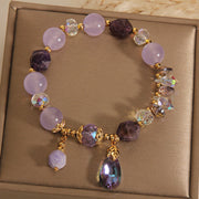 FREE Today: Positive Transformation Amethyst White Crystal Drop Bracelet