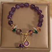 FREE Today: Relieves Stress Amethyst Green Crystal Citrine White Crystal Bracelet