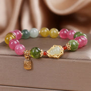 Buddha Stones Tourmaline Fu Character Love Bracelet Bracelet BS 1