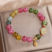 Buddha Stones Tourmaline Fu Character Love Bracelet Bracelet BS 4